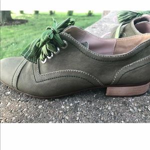 Authentic Studio Pollini Green Camo Suede Shoes